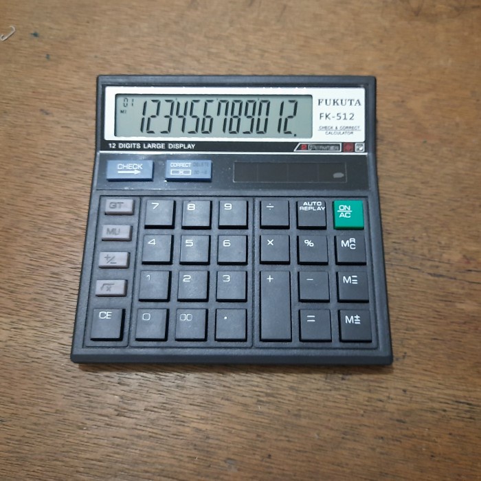 

:=:=:=:=] Calculator Kalkulator Fukuta FK-512 model Citizen 12 Digit