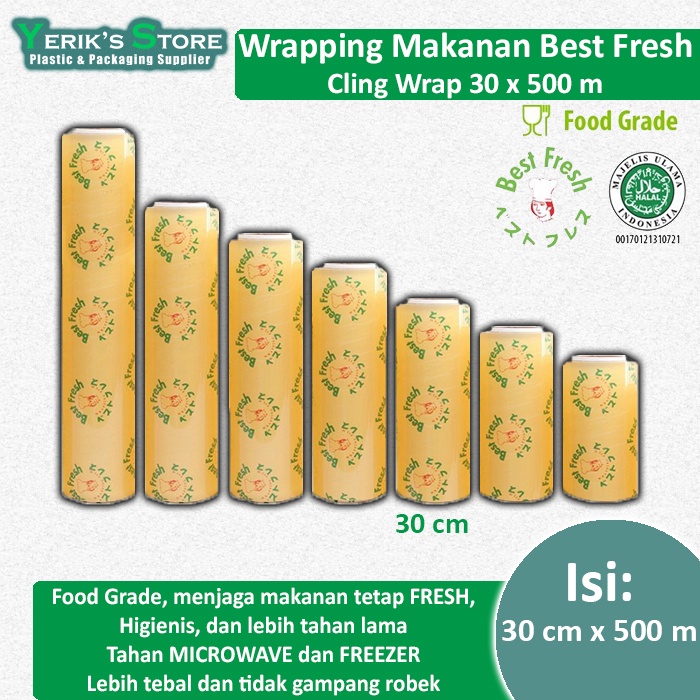 BEST FRESH Plastik Wrap Makanan/ Cling Wrap 30cm x 500M- Best Quality