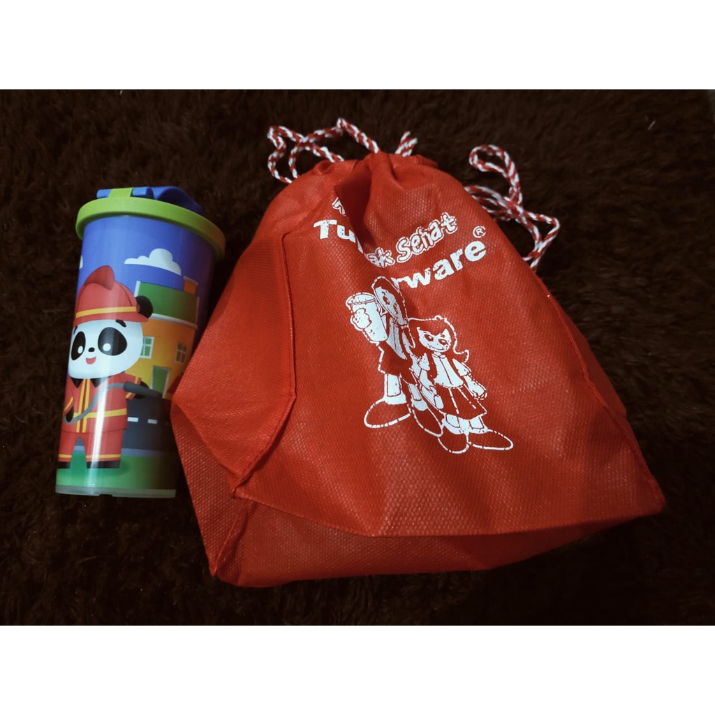 CUCI GUDANG PROMO BOTOL MINUM ANAK GELAS TUPPERWARE FUN TUMBLER / FUN TUMBLER PUS AS WADAH BEKAL ANA