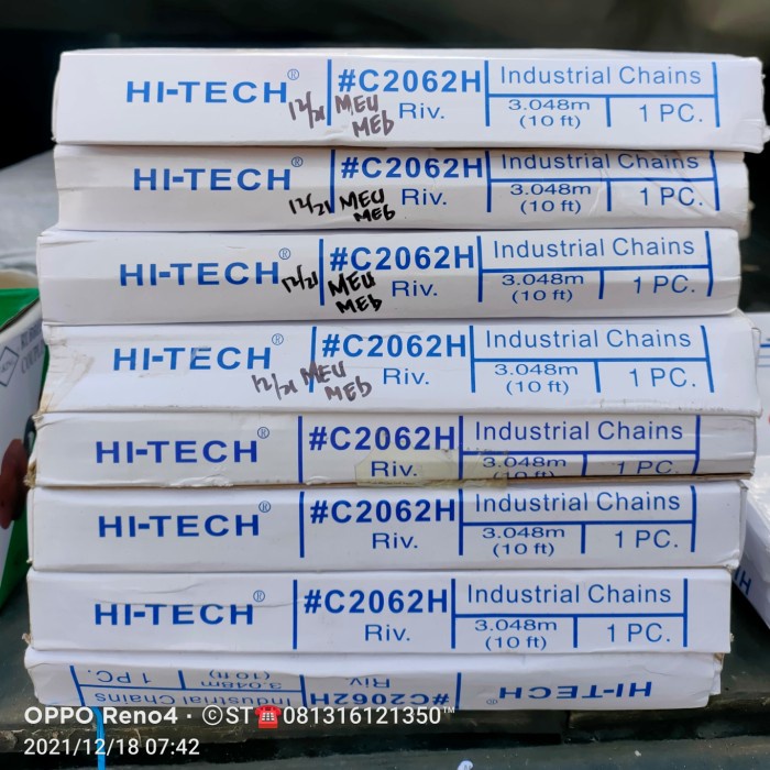 double pitch chain C2062H Rantai C2062 H roll besar