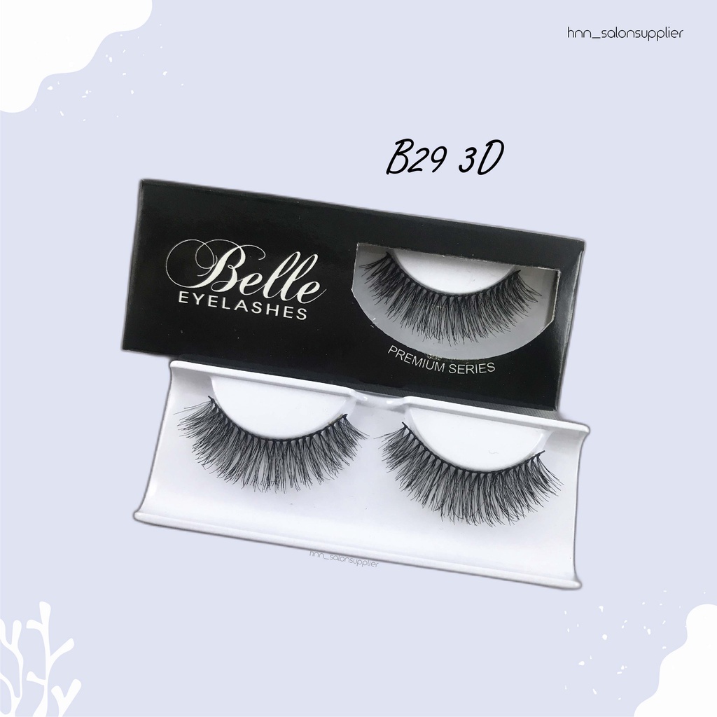 Bulu Mata Palsu Handmade B29 3D Fake Eyelash Eye Lashes Lash Artifivial Belle Eyelashes