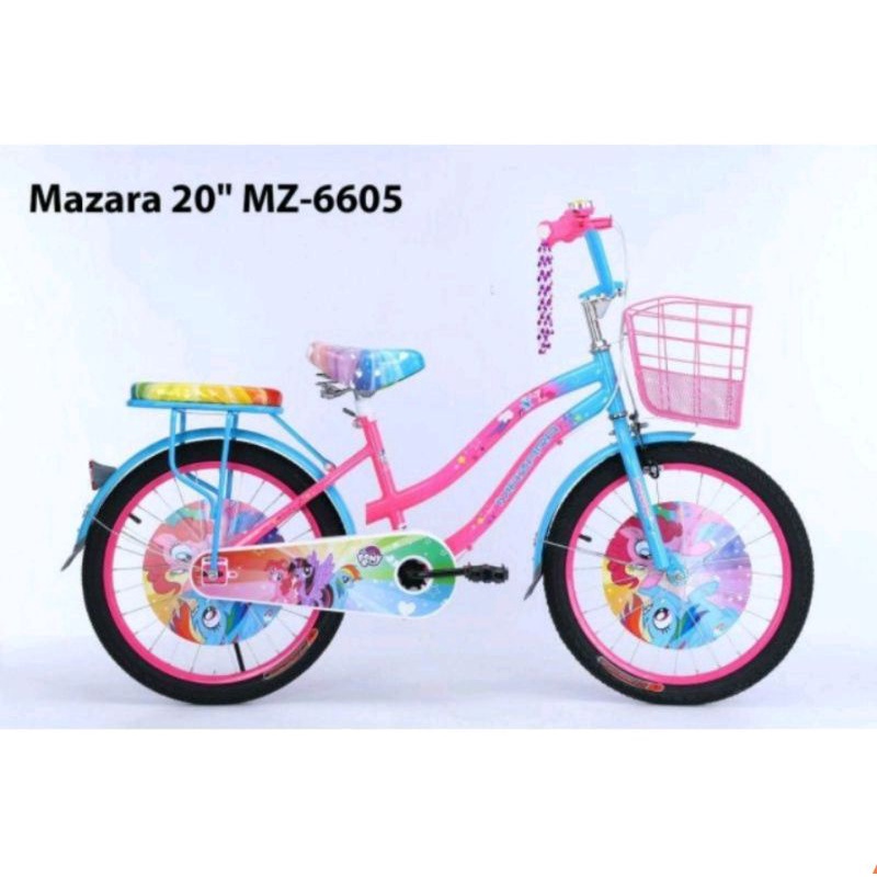 Sepeda Keranjang Anak Perempuan 20 Inch Mazara 2288 KX 6605 9933 HT