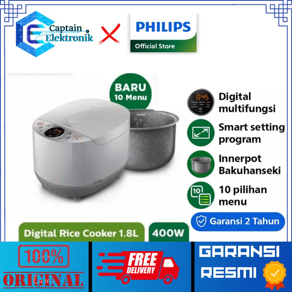 PHILIPS Digital Rice Cooker [1.8 L] HD4515 / HD 4515 / HD-4515 / RESMI