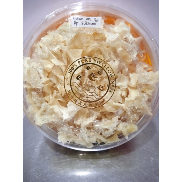 

sarang burung walet kakian 250gr+kotak bulat