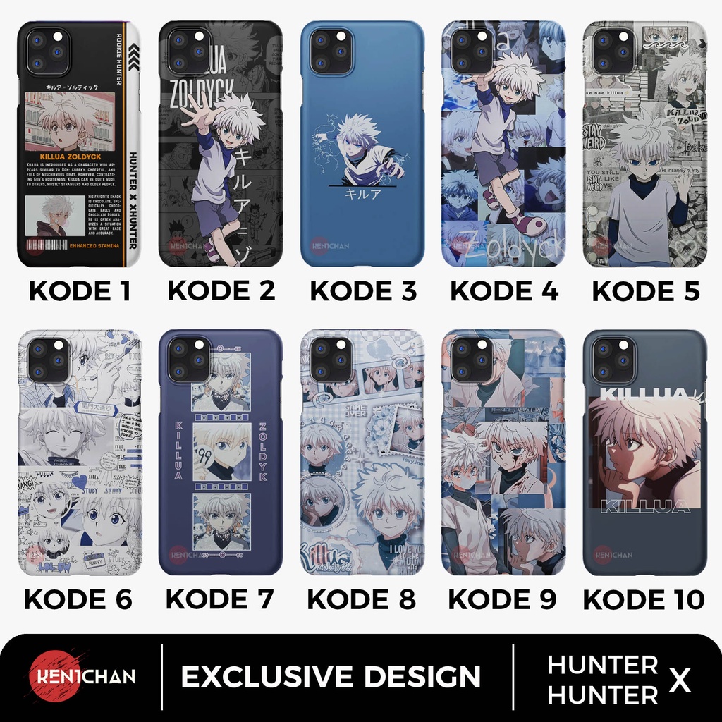 Case Custom KILLUA ZOLDYCK 1 Anime For Iphone Samsung Xiaomi Oppo Vivo Infinix dll Kenichan