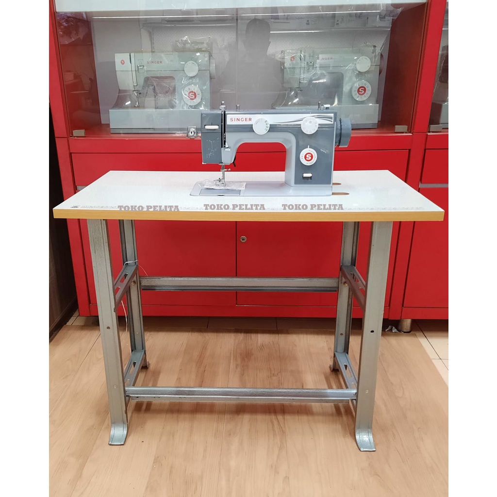 Mesin jahit singer 984 meja papan lubang mica dan kaki h silver