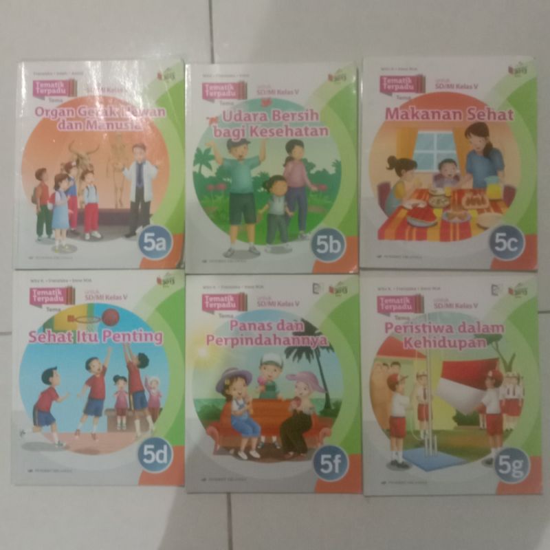 [BEKAS] Buku Tematik Terpadu Erlangga Kelas 5 SD