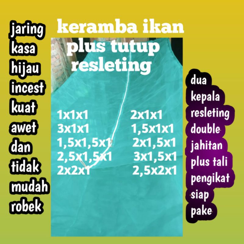 keramba ikan jaring apung plus tutup