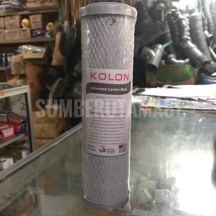 <<<<<] Cartridge Karbon Aktif Tabung Filter Air 10inch CTO 10" Kolon