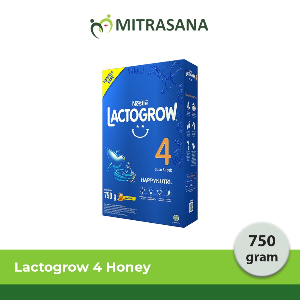 Lactogrow 4 HONEY/VANILA 350gr/750gr -  Susu Formula