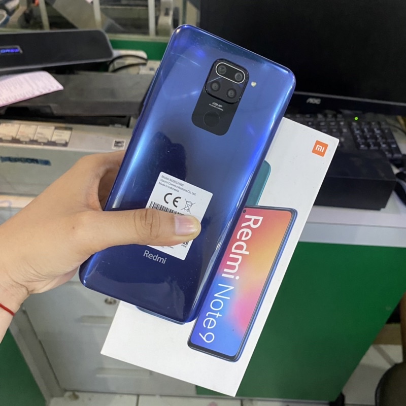 Redmi Note 9 Ram 4/64gb Bekas Pakai Second Normal Fullset Original