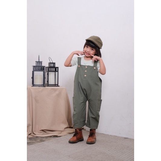 TARTAN OVERALL PANTS