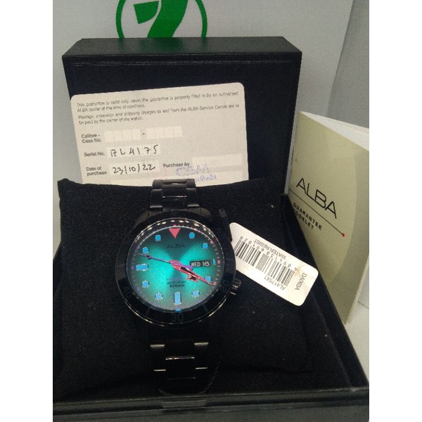 alba by Seiko Tokyo neon diver look AL4175 automatic original