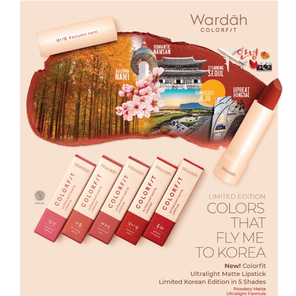 ★ BB ★ Wardah Colorfit Ultralight Matte Lipstick |