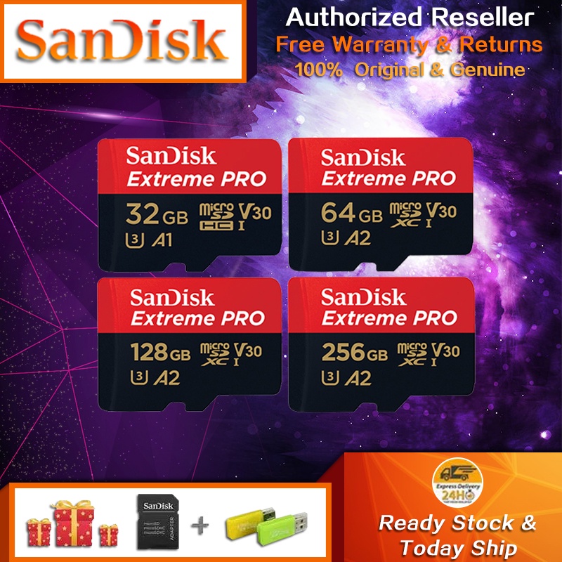 Jual SANDISK Extreme 128GB 256GB microSDXC UHS3 SD Card Shopee Indonesia