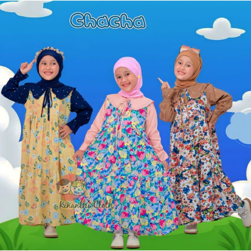 GAMIS ANAK DRESS ANAK MILEA Chaca By Kinanti cloth