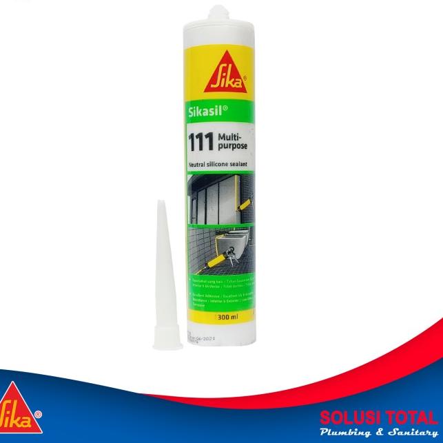 

SikaSil 111 Multipurpose Clear Transparan Silicone Sealant 300ml