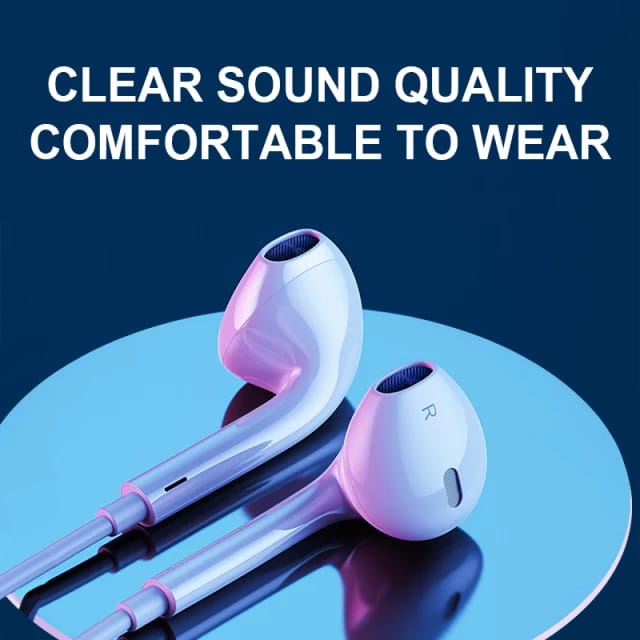 Headset Qualitas Super AAA《AROVER RV 204》Earphone Headset In Ear + Volume Control HD Music Super Jernih - Garansi