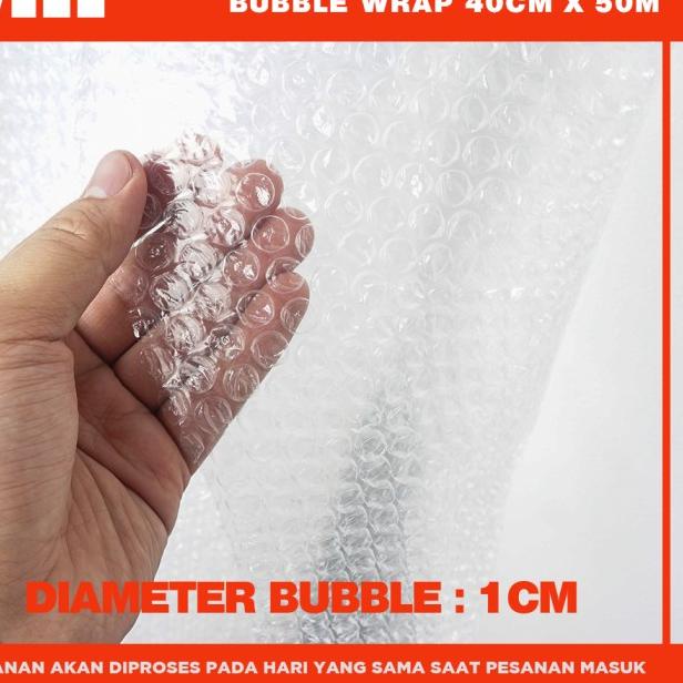 

BUBBLE WRAP ROLL 40CM X 50 METER HITAM PUTIH BUBLE WRAP MULIAPACK - MP ORG 40 Putih