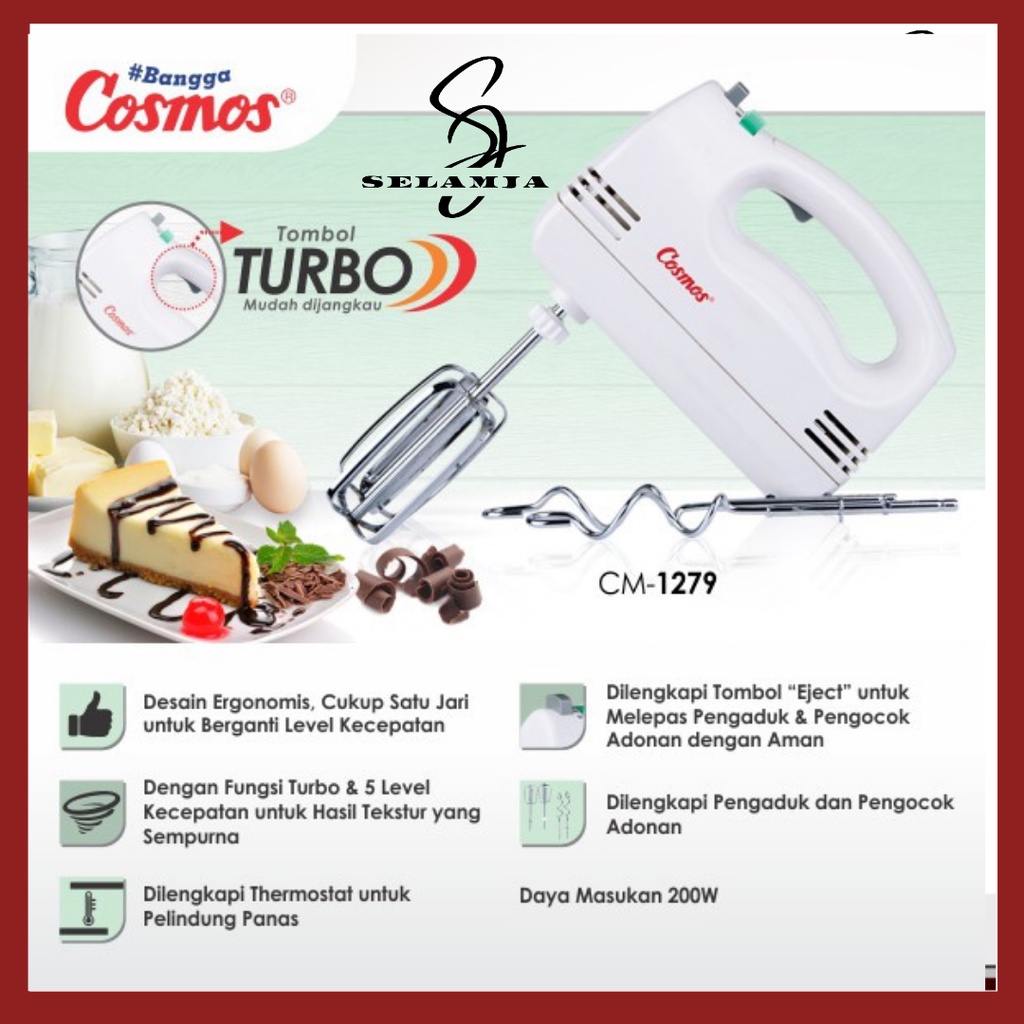 Jual Cosmos Hand Mixer Cm Cosmos Cm Hand Mixer Pengaduk