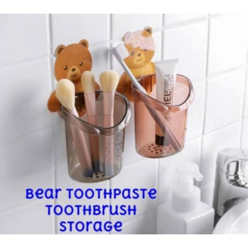 Holder organizer tempel dinding beruang