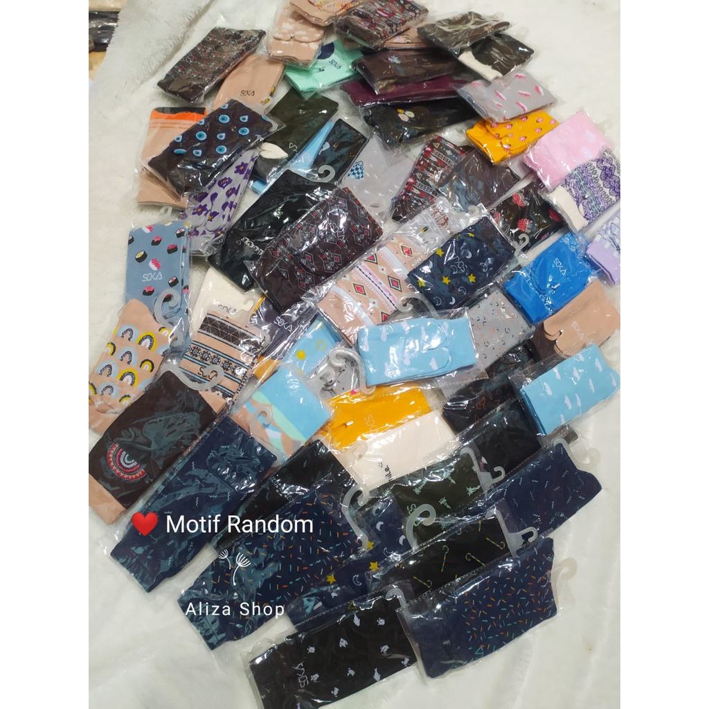 Soka EcoSock  - Kaos Kaki Motif dan Polos Grade A dan B