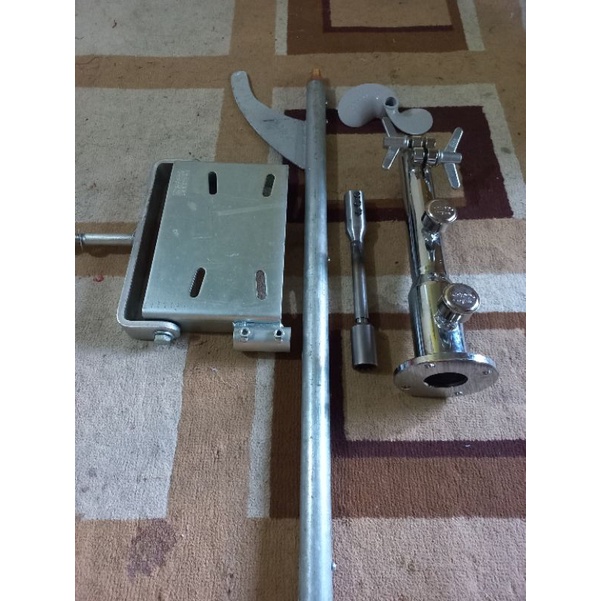 AS KETINTING/TEROMPET /LONG TAIL /WATANGAN FULL SET DRACO ENGINE  ,ukuran AS 20mm untuk GX160 (5,5hp