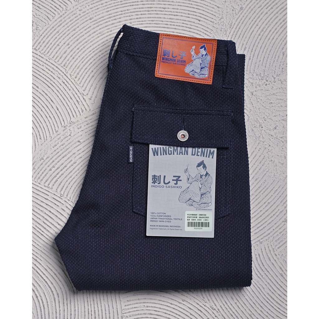 WINGMAN DENIM - FATIGUE INDIGO SASHIKO