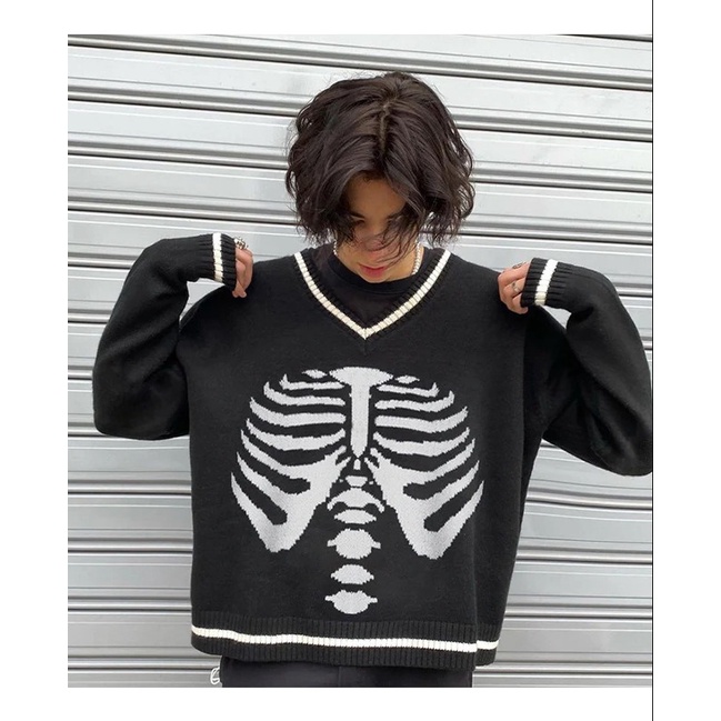 Skeleton sweater knitwear