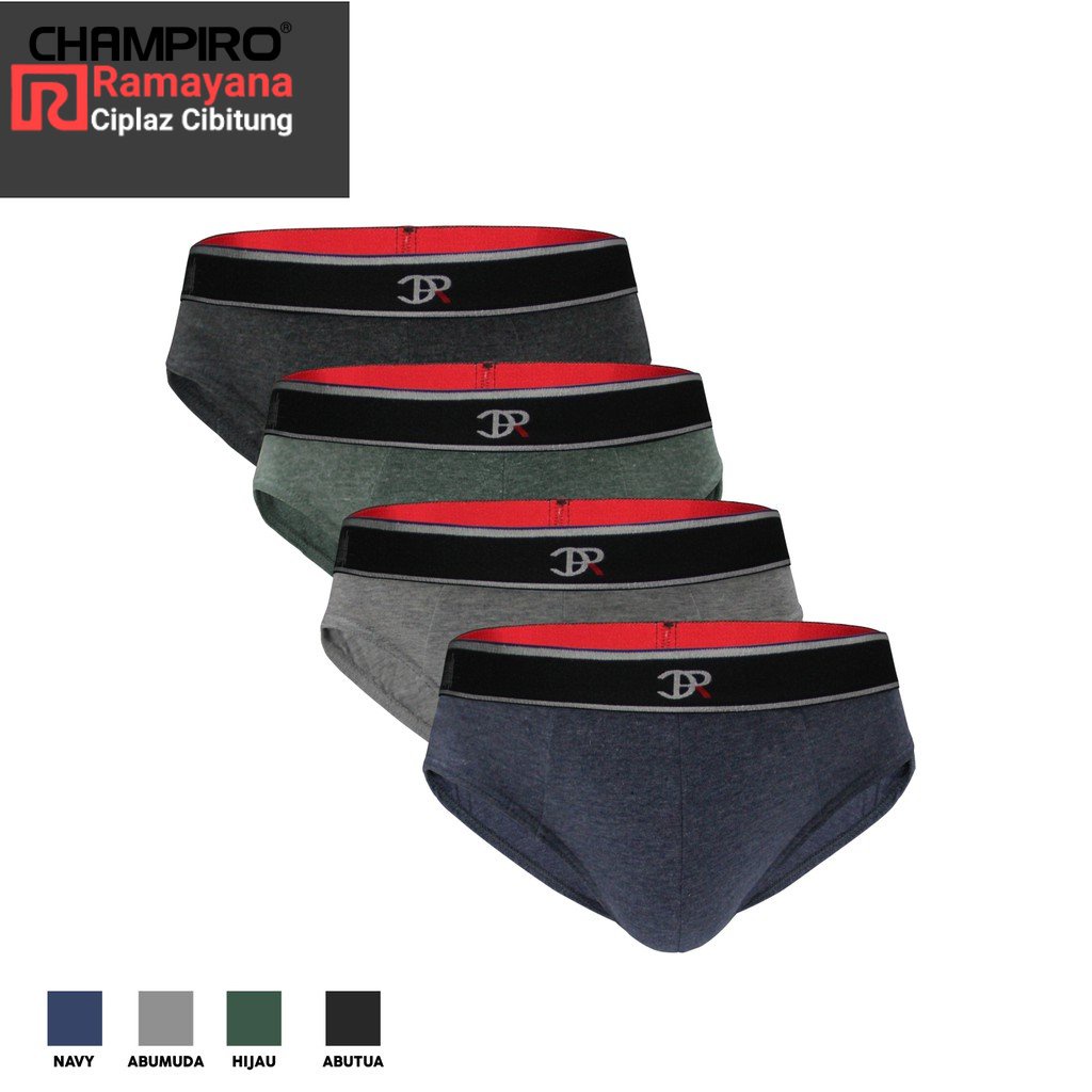 Champiro | Celana Dalam Pria 3 pcs Briefs Basic C0312K / Ramayana Cibitung
