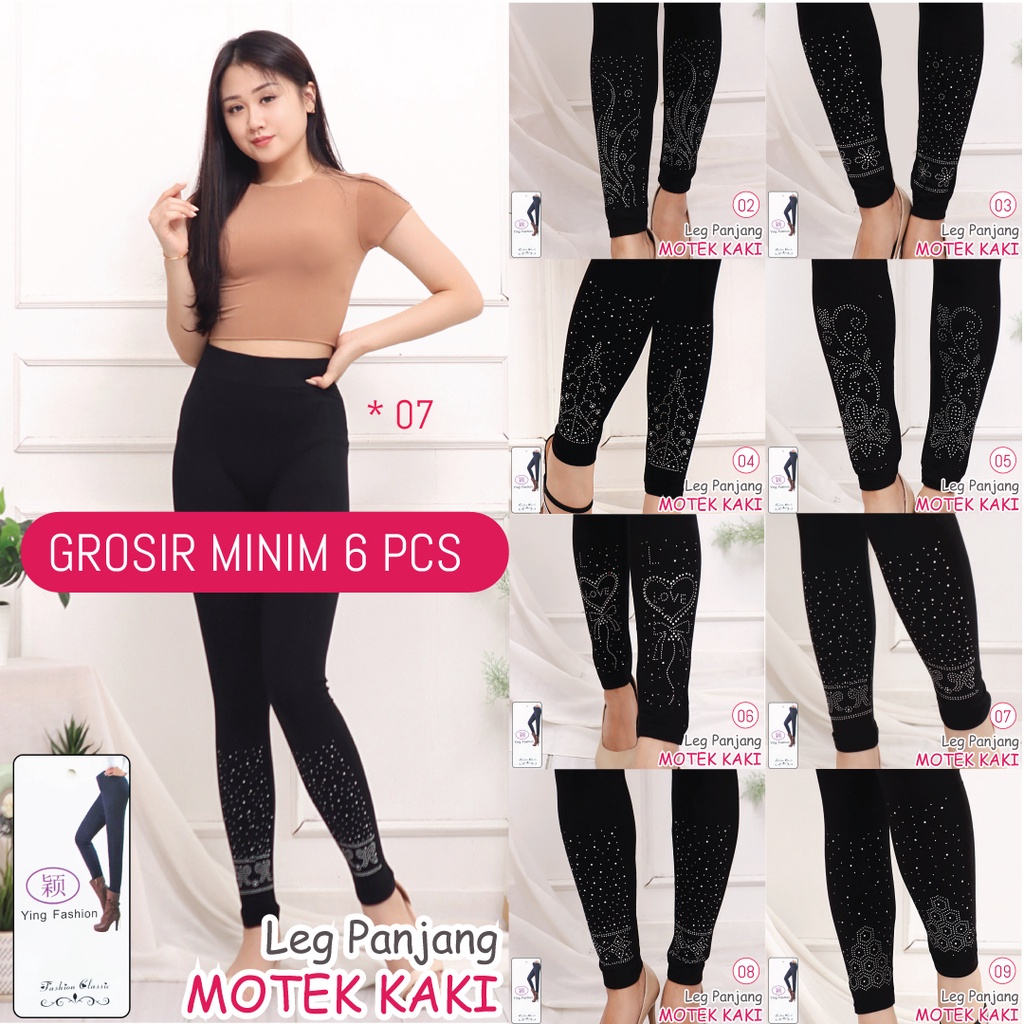 [GROSIR] Legging Motek Kaki Panjang Import / Legging fashion wanita / ying fashion / legging panjang