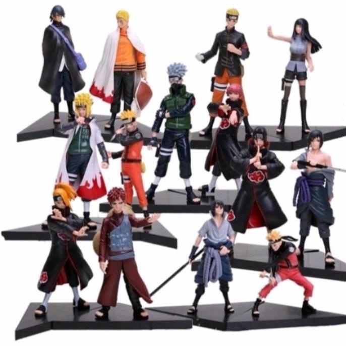 Action Figure Anime Naruto Shipudden-Hokage Naruto&Sasuke