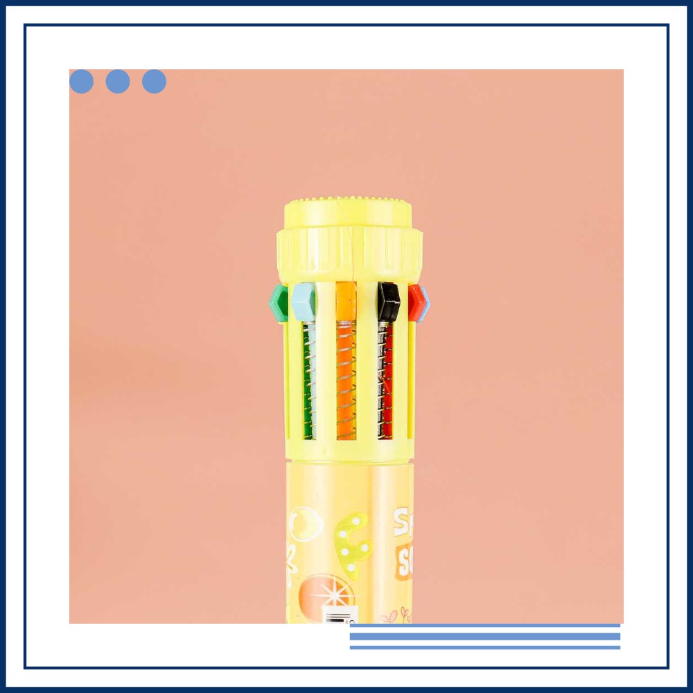 

Promo Pena Ballpoint Multi Warna 10 Color Pen 1 PCS - SM-10 Elegan