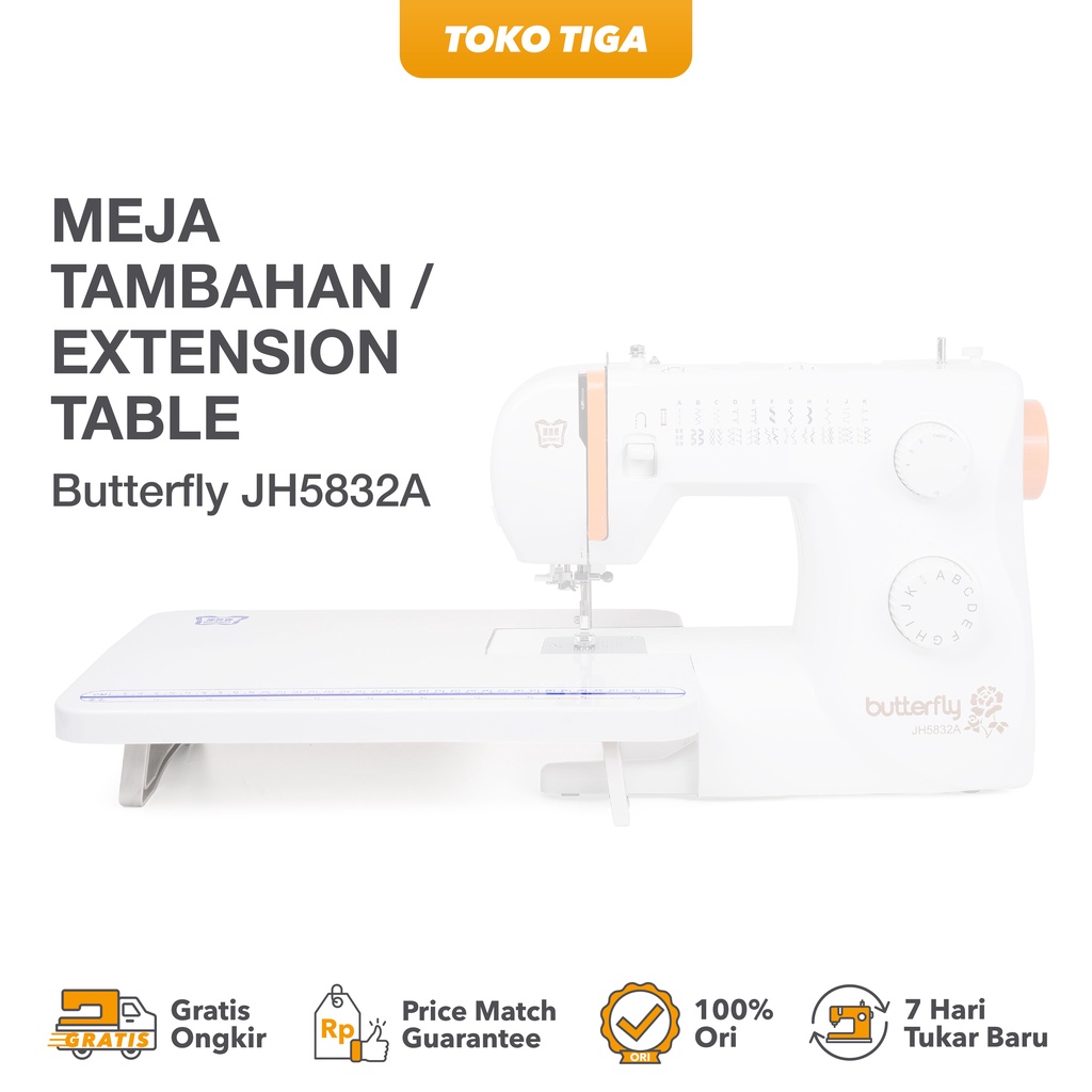 Extension Table / Meja Tambahan Mesin Jahit Butterfly JH5832A / JH 5832 A