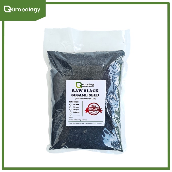 Biji Wijen Hitam / Black Sesame Seed (1 kilogram) by Granology