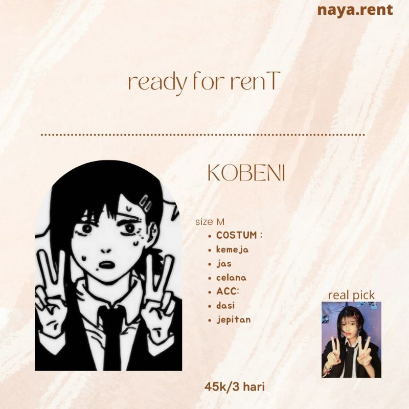 rental kobeni cosplay