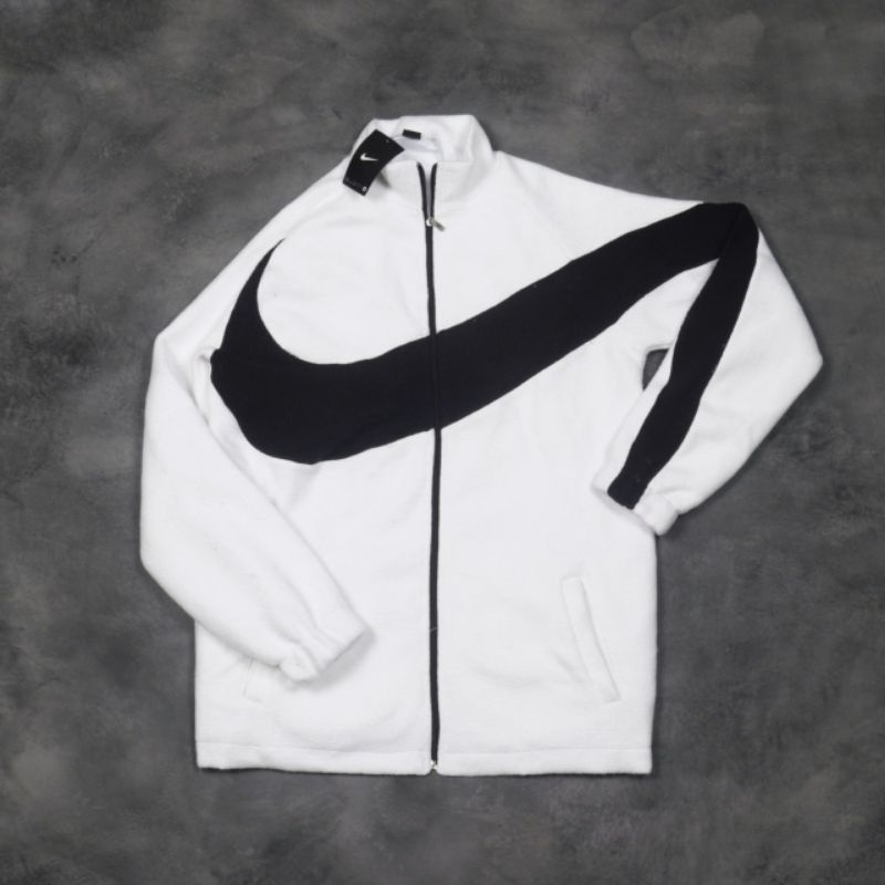 Jaket Sherpa Nike Big Swoosh Full Tag