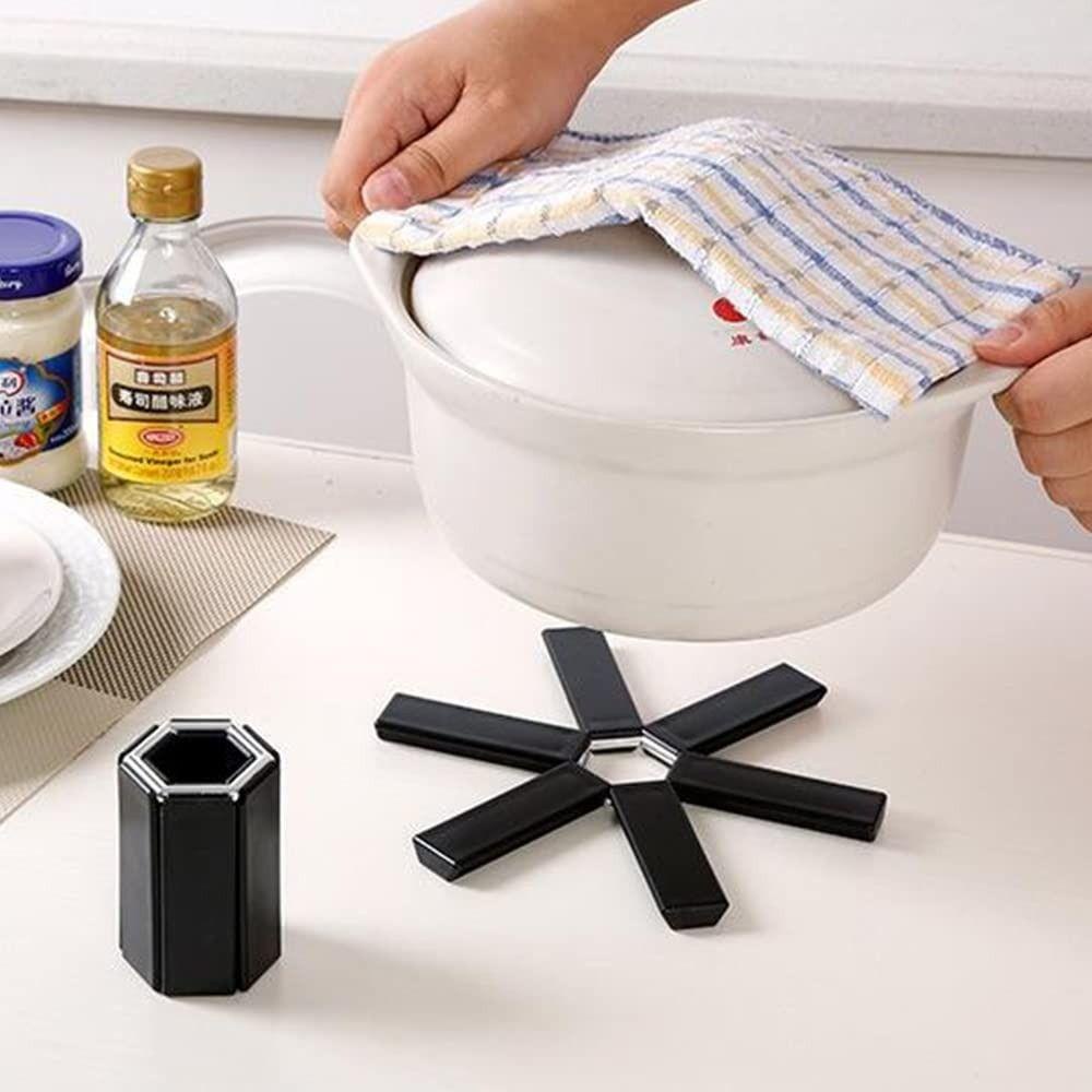 Preva Tatakan Kaki Tiga Silikon Lipat Expandable Portable Mudah Digunakan Foldable Silicone Trivet Mat