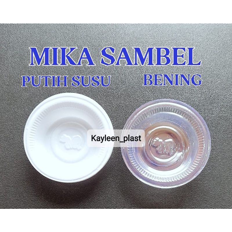 Mika Cup Sambal Tray Tempat Sambal  Bening @600pcs Sambel Saos