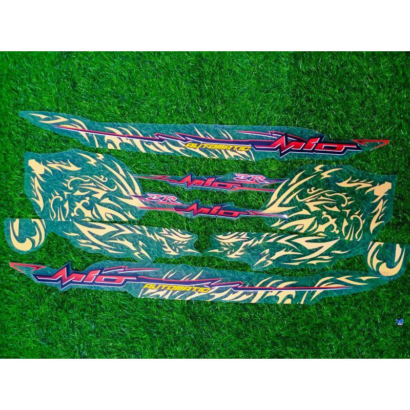 STRIPING STICKER MIO SOUL MX SOUL KARBU DRAGON TRANSPARAN
