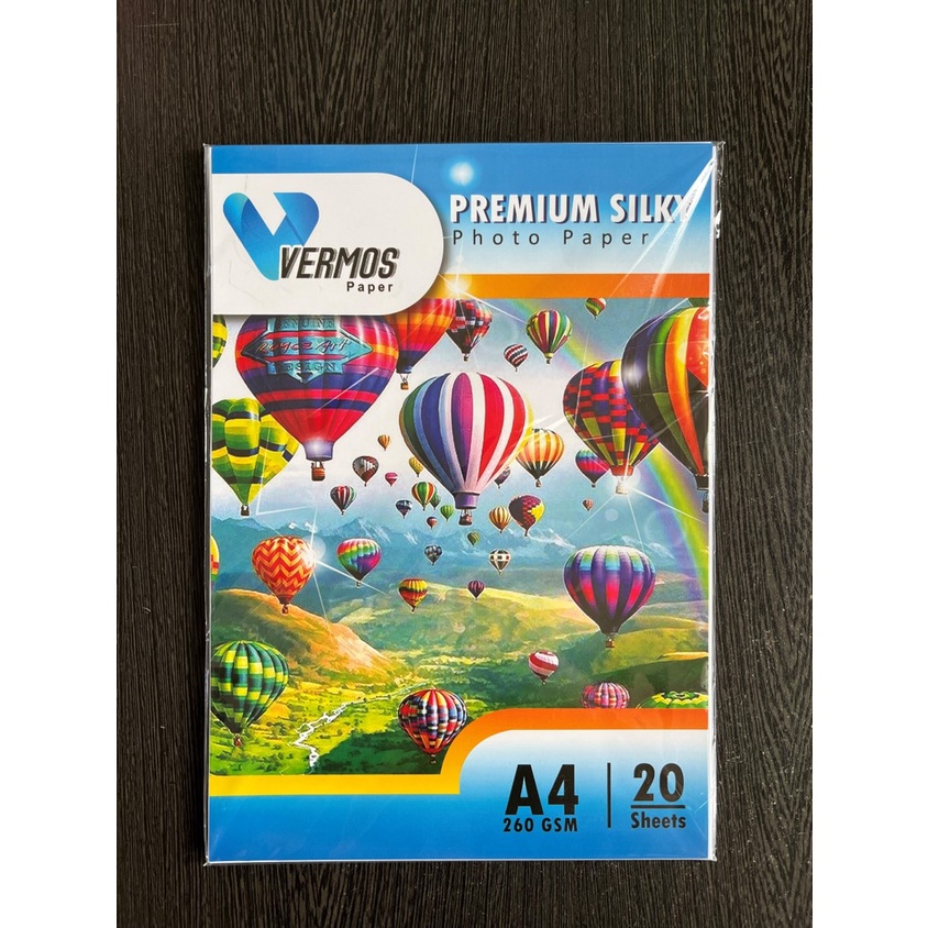 Kertas Foto Vermos Premium Silky Photo Paper A4 260 gsm