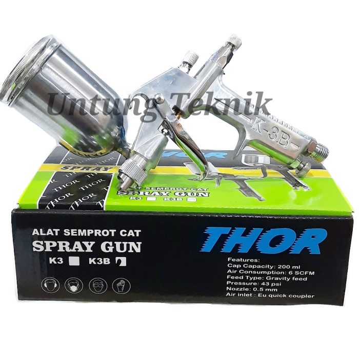 THOR K3B 0.5mm Spray Gun - Alat Semprot Cat