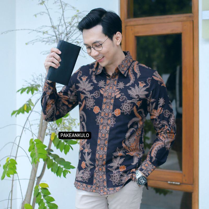 Batik Premiun Pria Slimfit || Motif Baskara