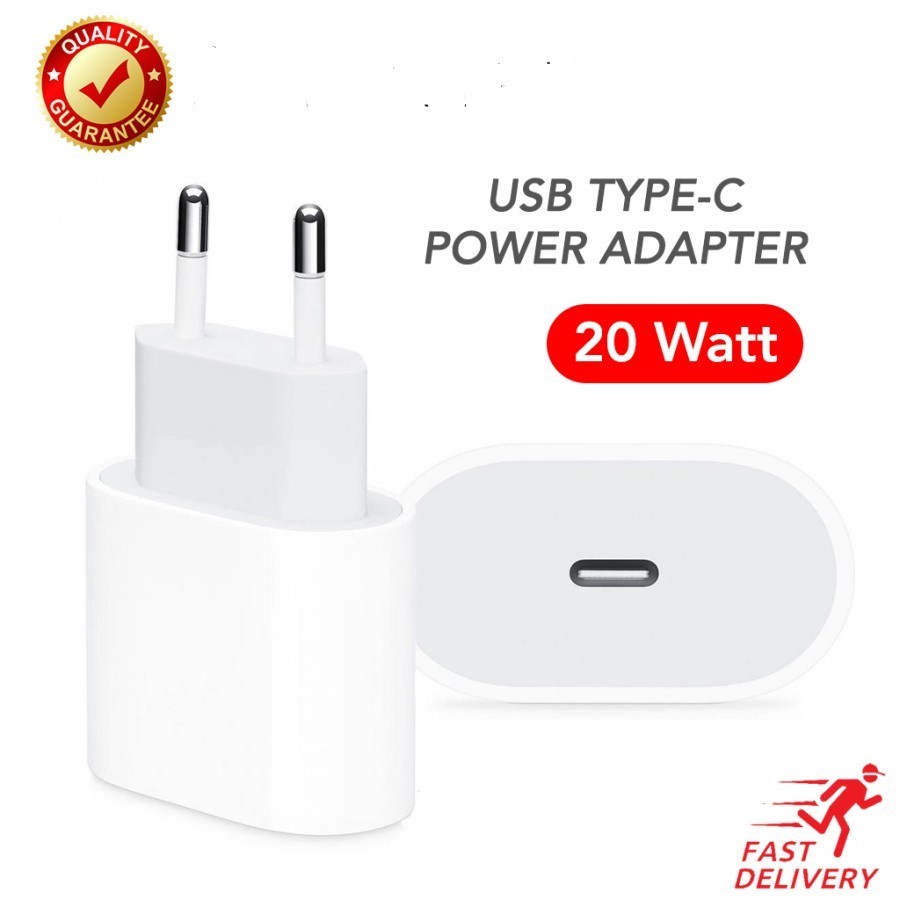 20W ADAPTOR CHARGER IPHONE 13 PRO MAX MINI PORT USB TYPE C