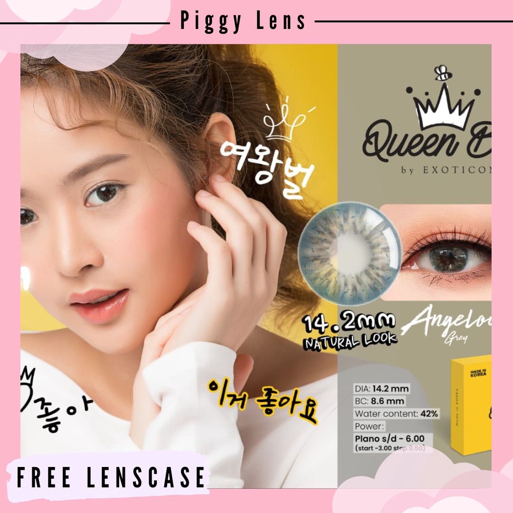 SOFTLENS X2 QUEEN BEE DIA 14.2MM NORMAL + FREE LENSCASE