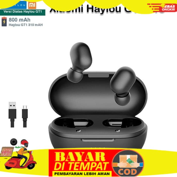 {COD} Haylou GT-1 Pro TWS Wireless Earphone Bluetooth 5.0