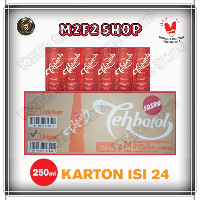 

TEH BOTOL KOTAK SOSRO - 250 ML (HARGA KARTON)