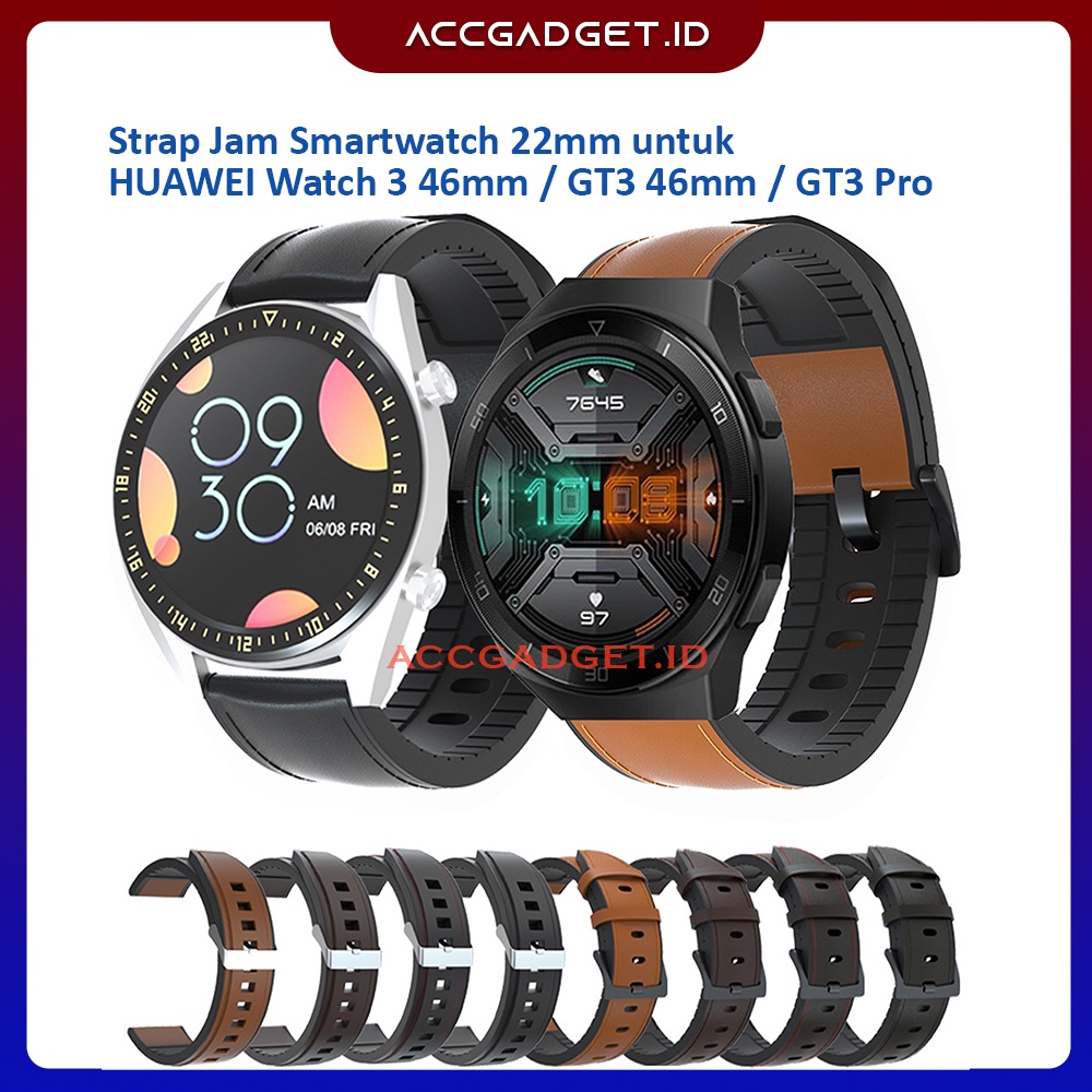 Strap Tali Leather Smartwacth Huawei Watch 3 46mm / Watch GT 3 / GT3 46mm - KLT2 Leather Strap Replacement