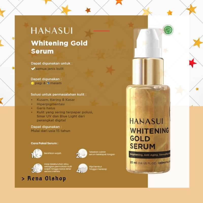 Hanasui Serum Gold new package