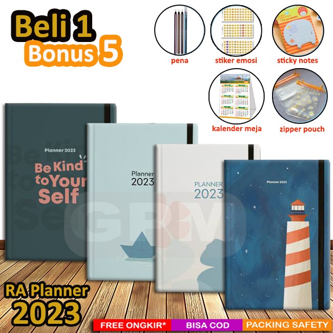 

Agenda Beli 1 Bonus 5! Buku Agenda : Ra Planner 2023 Untuk Muslim & Muslimah